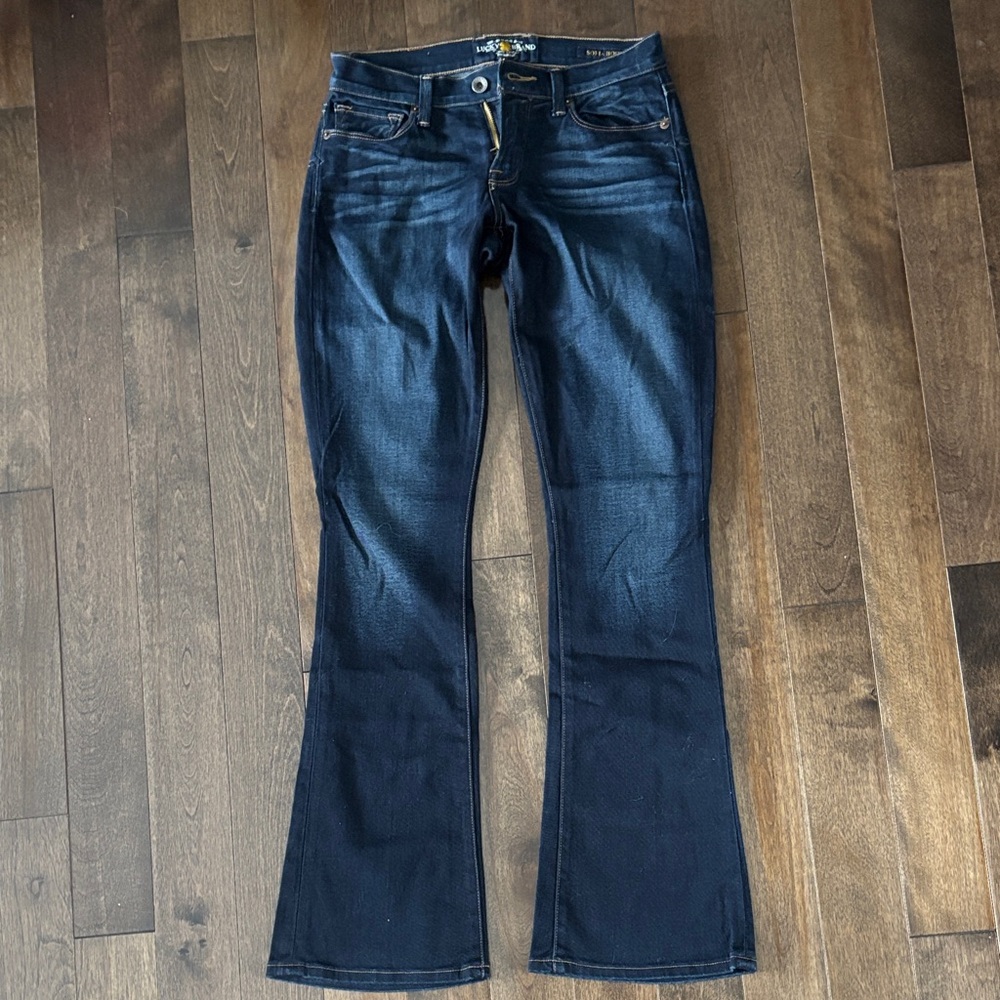 Lucky Brand Sofia Boot Size 25 Women's Dark Blue Jeans New Without Tags